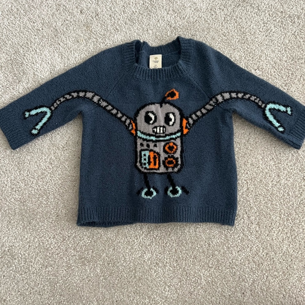 Tucker + Tate Navy Robot Sweater